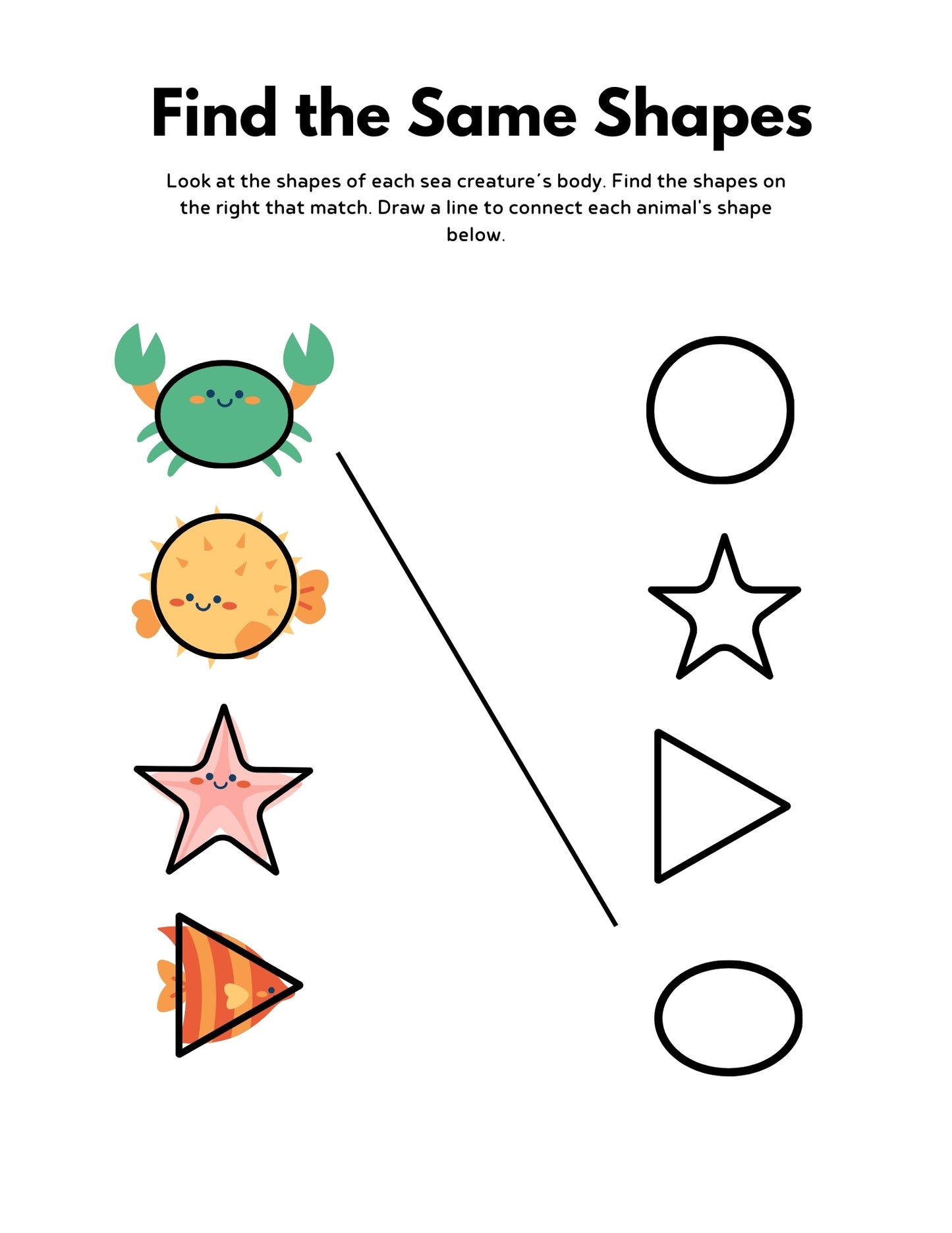 Kindergarten Shapes Workbook