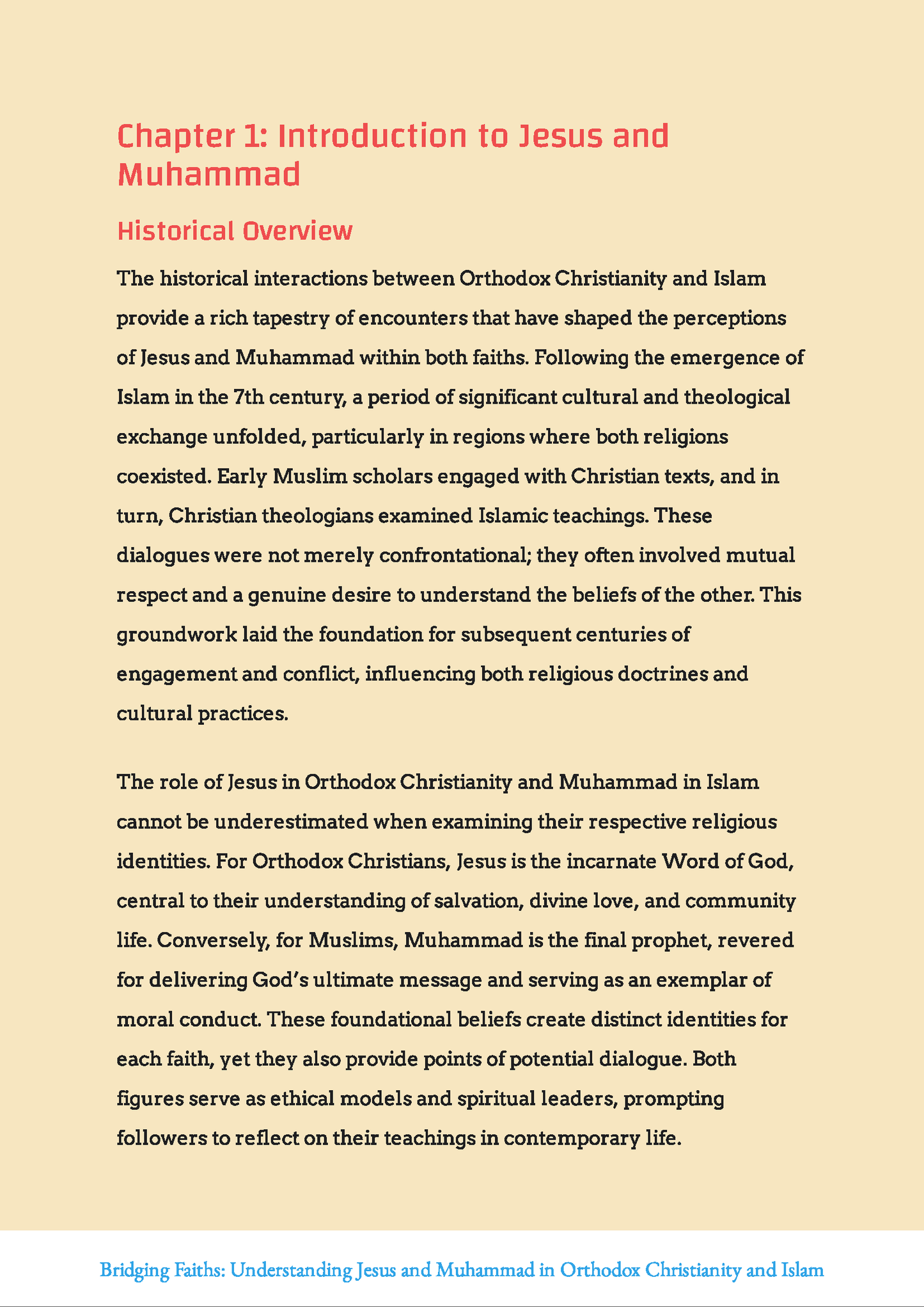 Bridging Faiths: Understanding Jesus and Muhammad in Orthodox Christianity and Islam